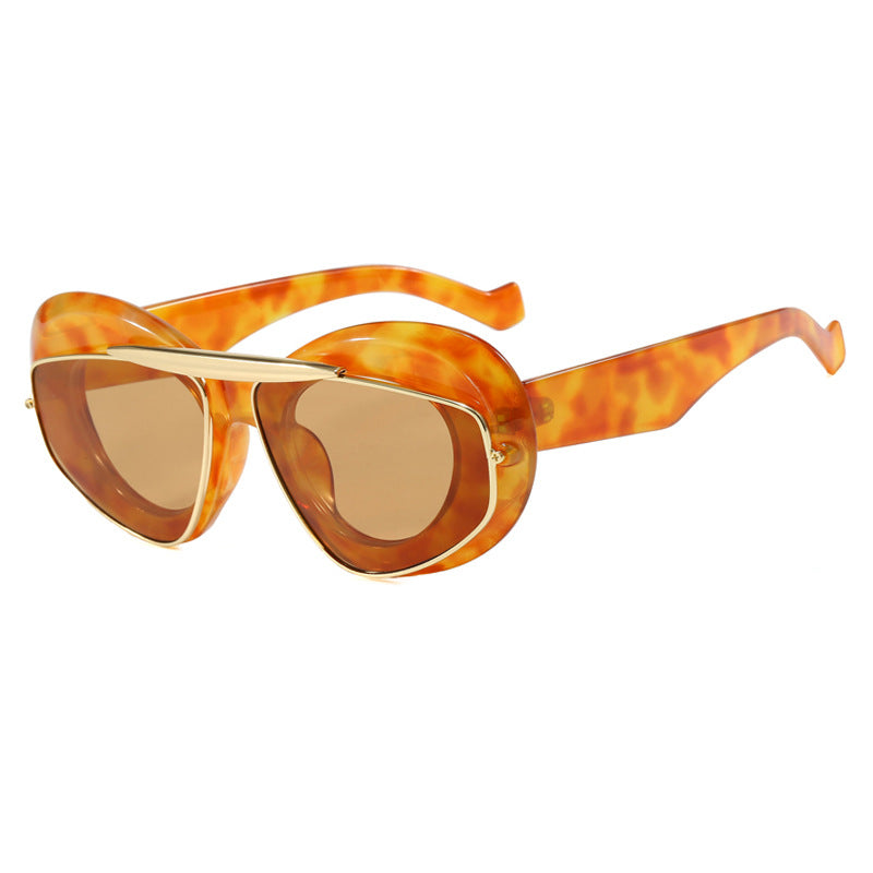 Damen futuristische Sonnenbrille mit elegantem Rahmen Karnz