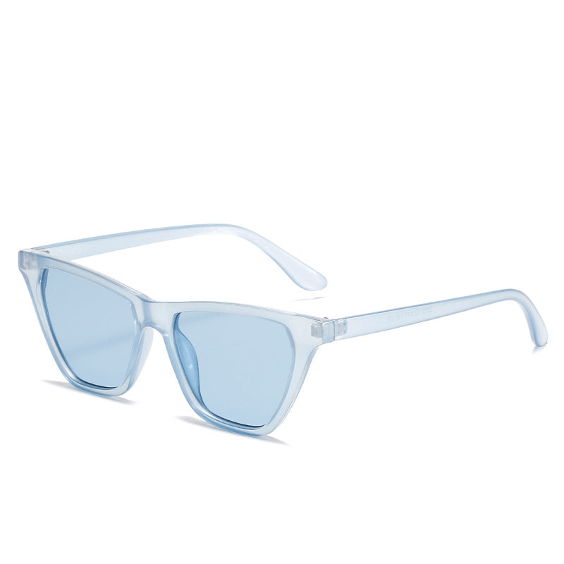 Damen Cat-Eye Sonnenbrille mit innovativem transparentem Rahmen Karnz