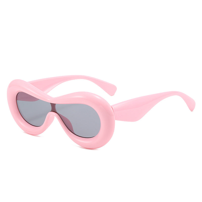 Damen futuristische Augenmaske Sonnenbrille Karnz