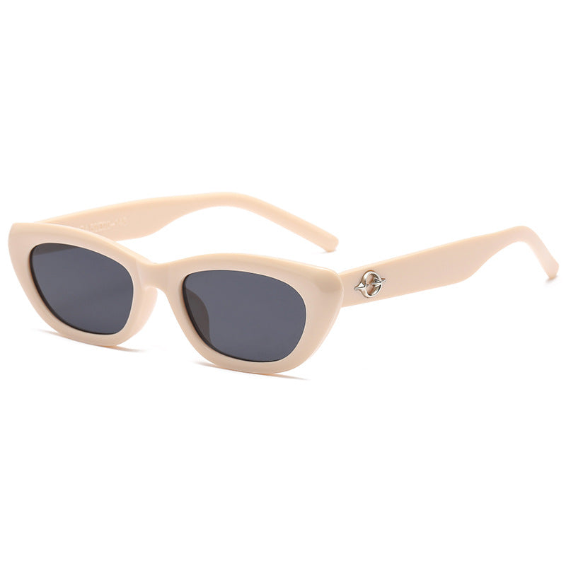 Damen Cat-Eye Sonnenbrille mit elegantem transparentem Rahmen und UV-Schutz Karnz