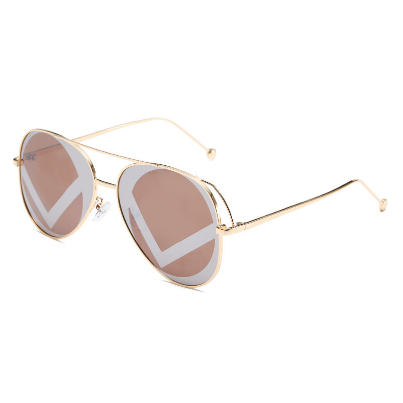 Damen modische geometrische Sonnenbrille Karnz