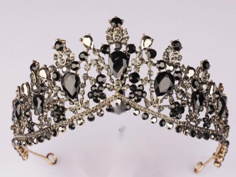 Damen Glamouröse Tiara mit Strass- und Kristallverzierungen Karnz