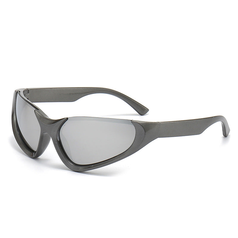 Damen sportive Sonnenbrille mit aerodynamischem Design Karnz