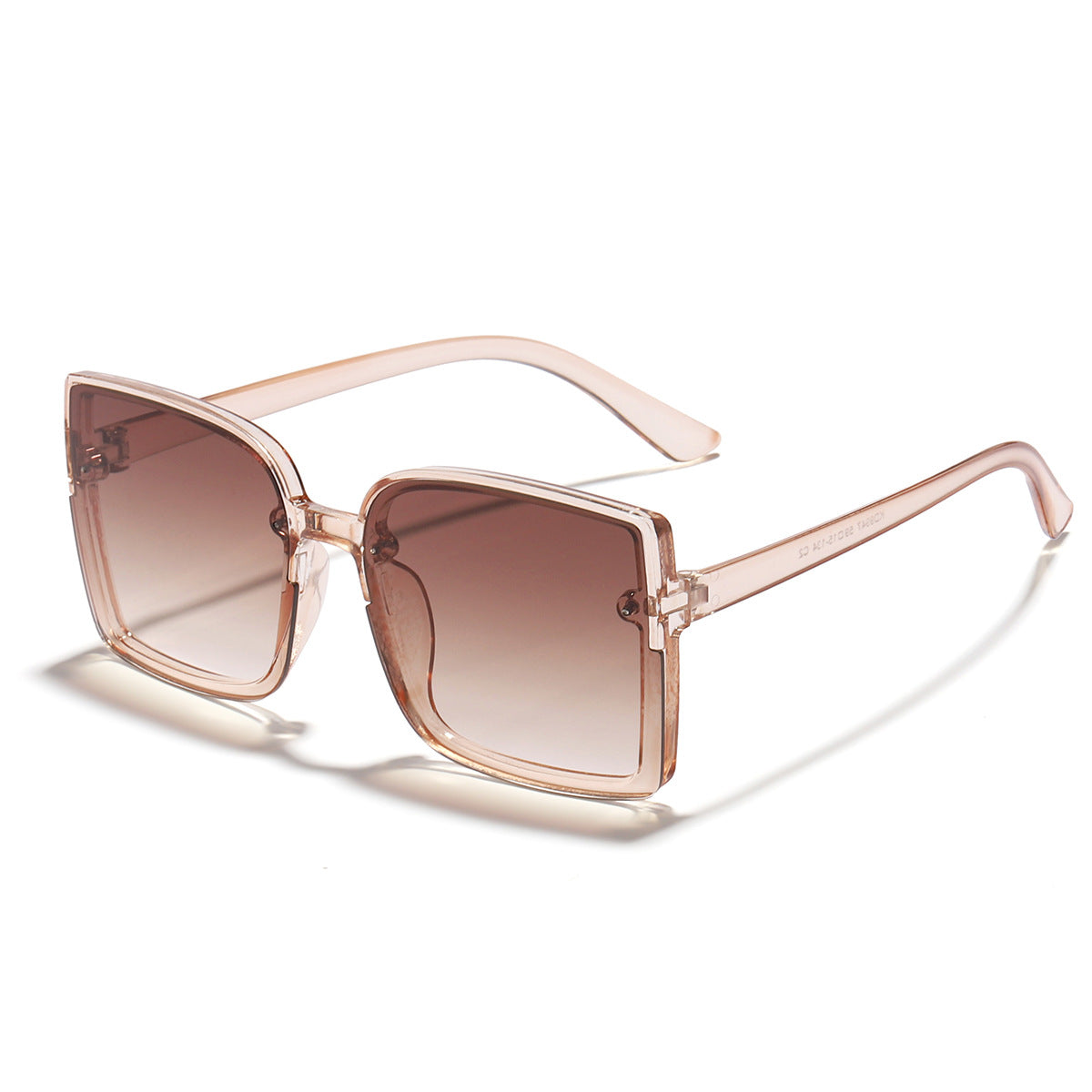 Damen oversized quadratische Sonnenbrille mit modernem Gradienteneffekt Karnz