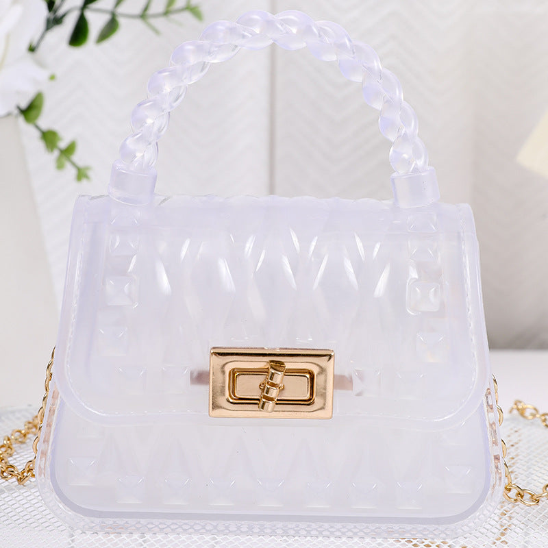 Damen Designer Handtasche mit strukturiertem Kunststoffgewebe Karnz
