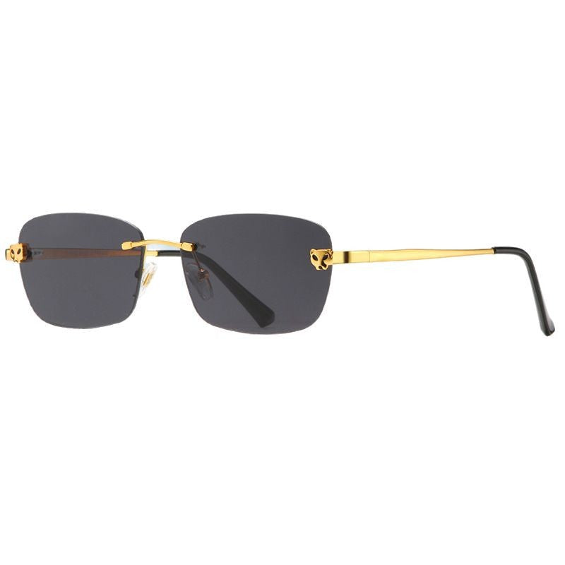 Damen modische Halbrahmenbrille mit elegantem Metallgestell Karnz