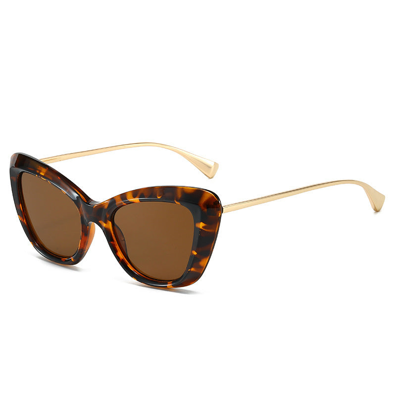Damen Cat-Eye Sonnenbrille mit elegantem Metallrahmen Karnz
