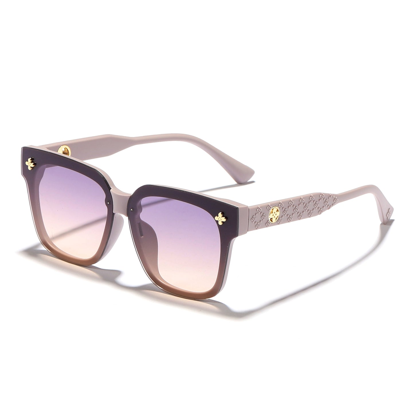 Damen modische Sonnenbrille mit extravagantem Rahmen und polarisierten Gläsern Karnz