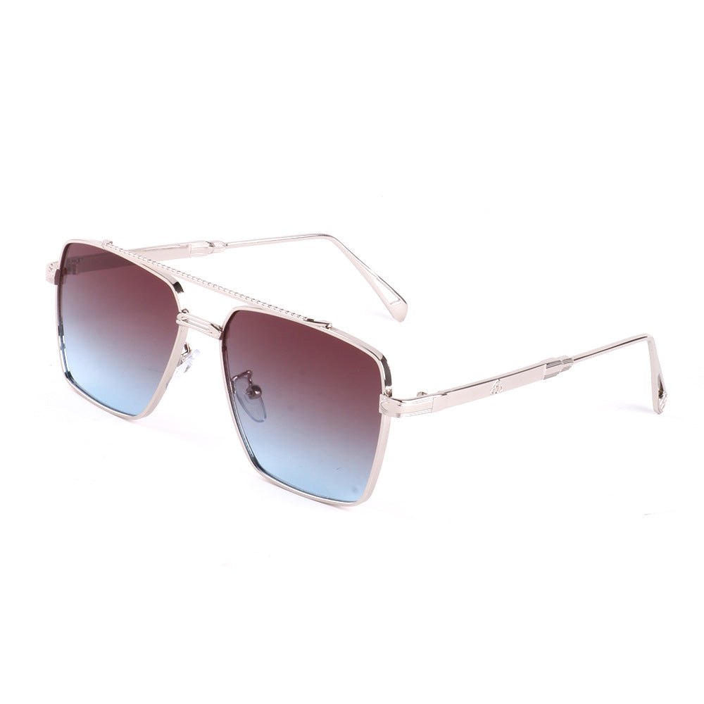 Damen oversized Sonnenbrille mit elegantem Metallrahmen Karnz