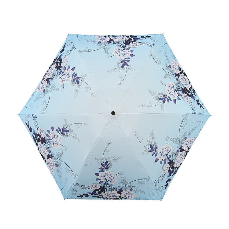 Damen Eleganter Regenschirm mit exquisitem Blumenmotiv Karnz