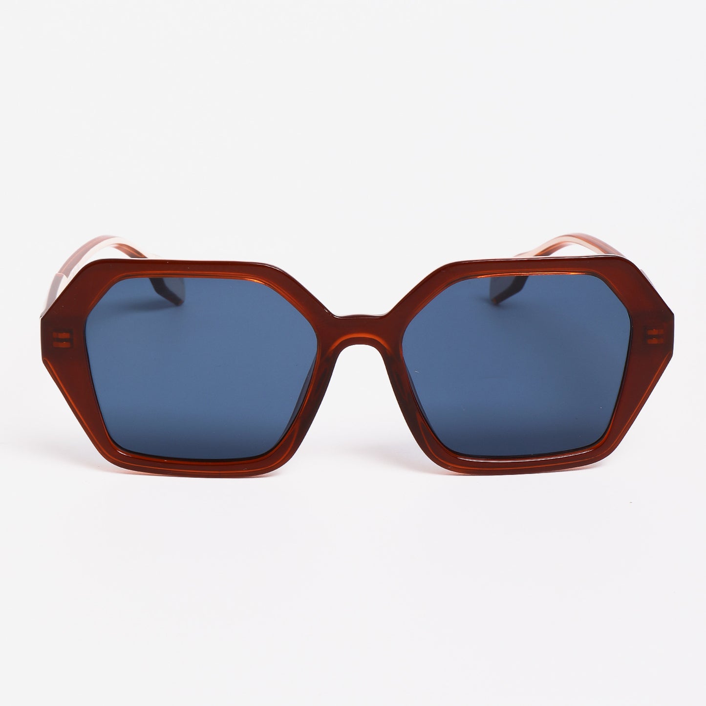 Damen modische Sonnenbrille im modernen Achteck-Design Karnz