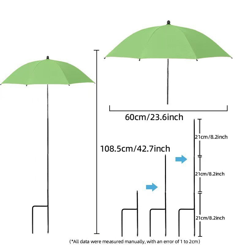 Damen Sonnenschutzschirm mit flexiblem Stativ Karnz