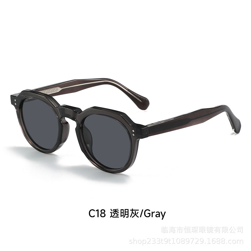Damen stilvolle Sonnenbrille mit einzigartigem achteckigem Rahmen Karnz