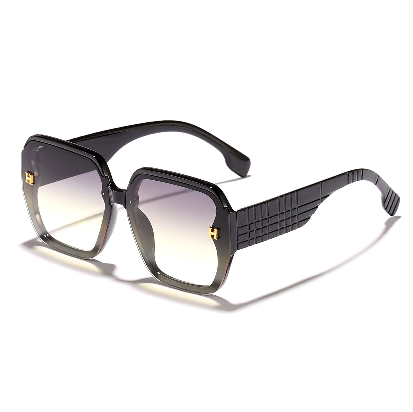 Damen modische Sonnenbrille mit quadratischem Rahmen und trendigen Gläsern Karnz