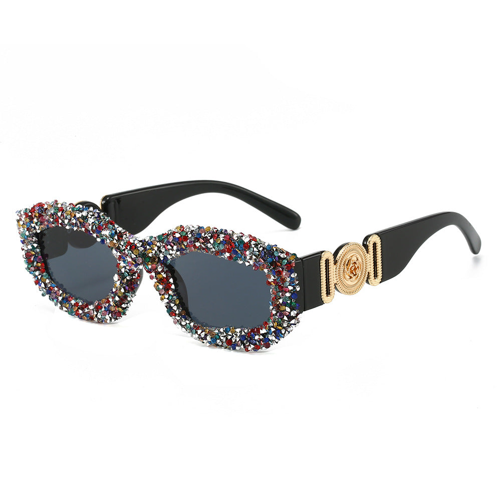 Damen Kristallverzierte Sonnenbrille Karnz