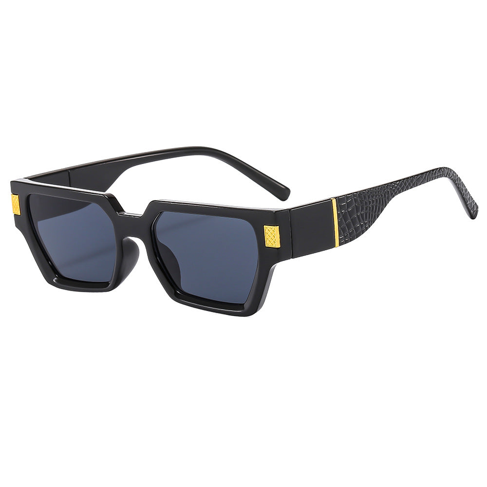 Damen Modische Sonnenbrille im markanten Design mit Honeyglass und strukturiertem Rahmen Karnz