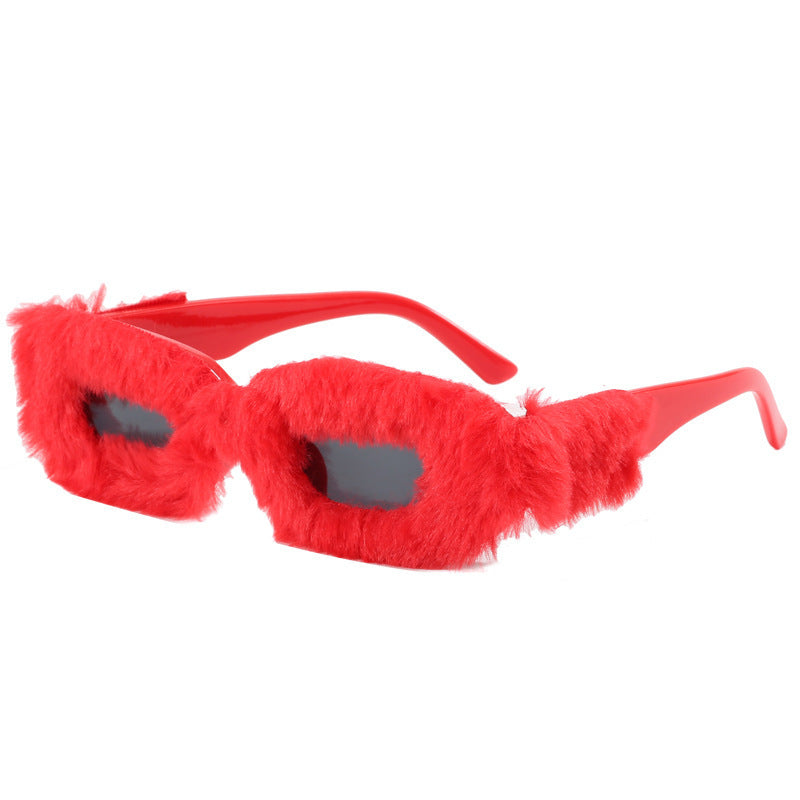 Damen modische Sonnenbrille mit kuscheligem Bezug Karnz
