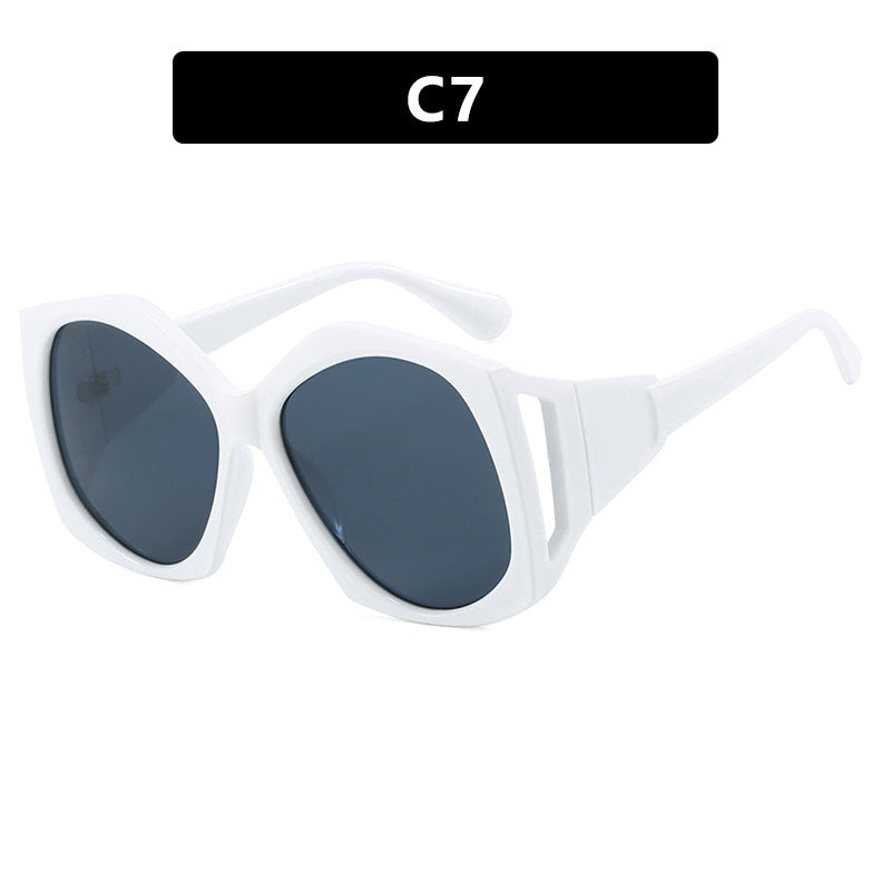 Damen oversized Sonnenbrille mit futuristischem Design Karnz