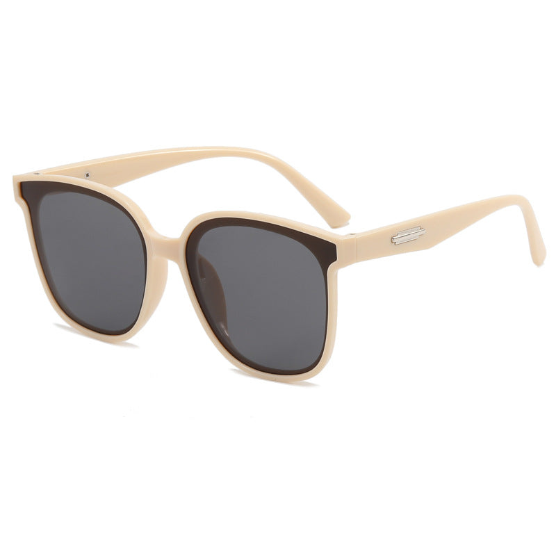 Damen modische oversized Sonnenbrille mit kombiniertem Rahmen Karnz