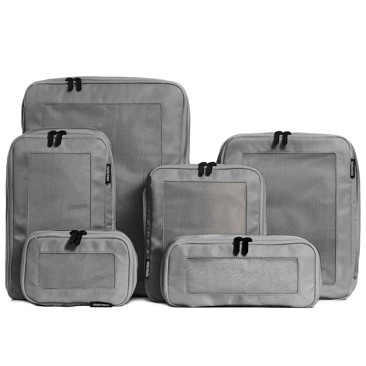Unisex Aufbewahrungstaschen Set mit durchsichtigen Fächern Karnz