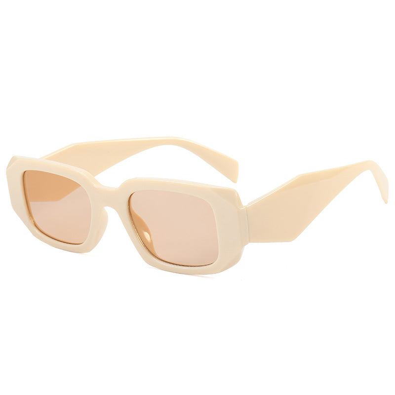 Damen modische quadratische Sonnenbrille mit trendigem Schildpatt-Design Karnz