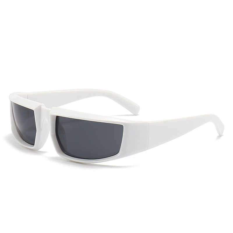 Damen stylische Sonnenbrille im futuristischen Design Karnz