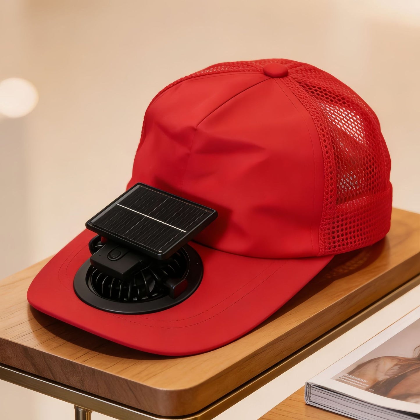 Damen Kühlende Sonnenhut mit integriertem Ventilator Karnz
