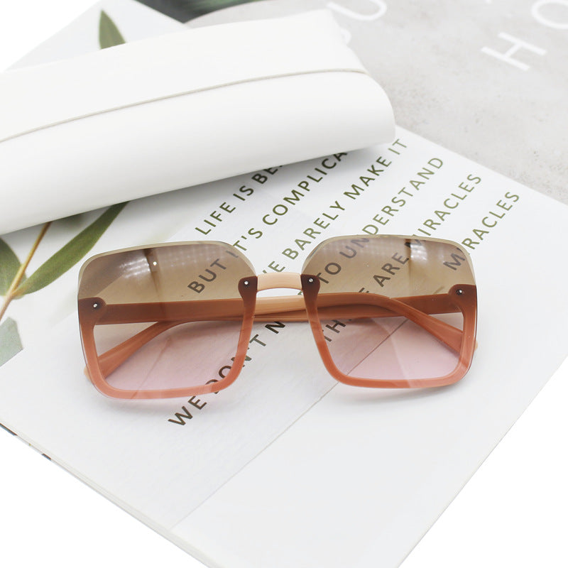 Damen quadratische Sonnenbrille mit extravagantem Leopardenmuster Karnz