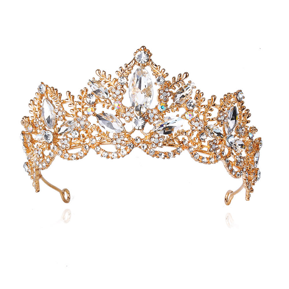 Damen Glamouröse Tiara mit funkelnden Kristallverzierungen Karnz