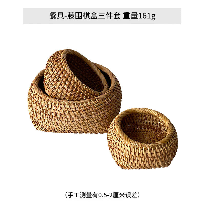Damen Korb aus geflochtenem Rattan Karnz