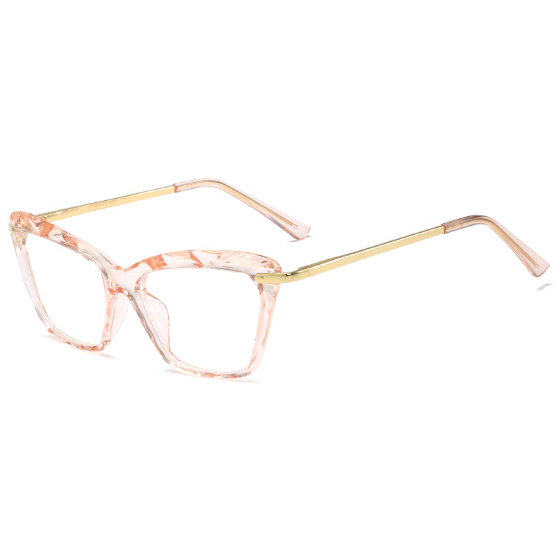 Damen modische große Brille mit elegantem Metallrahmen Karnz