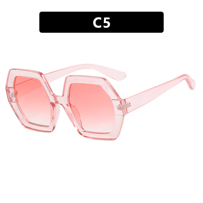 Damen innovative hexagonale Sonnenbrille Karnz