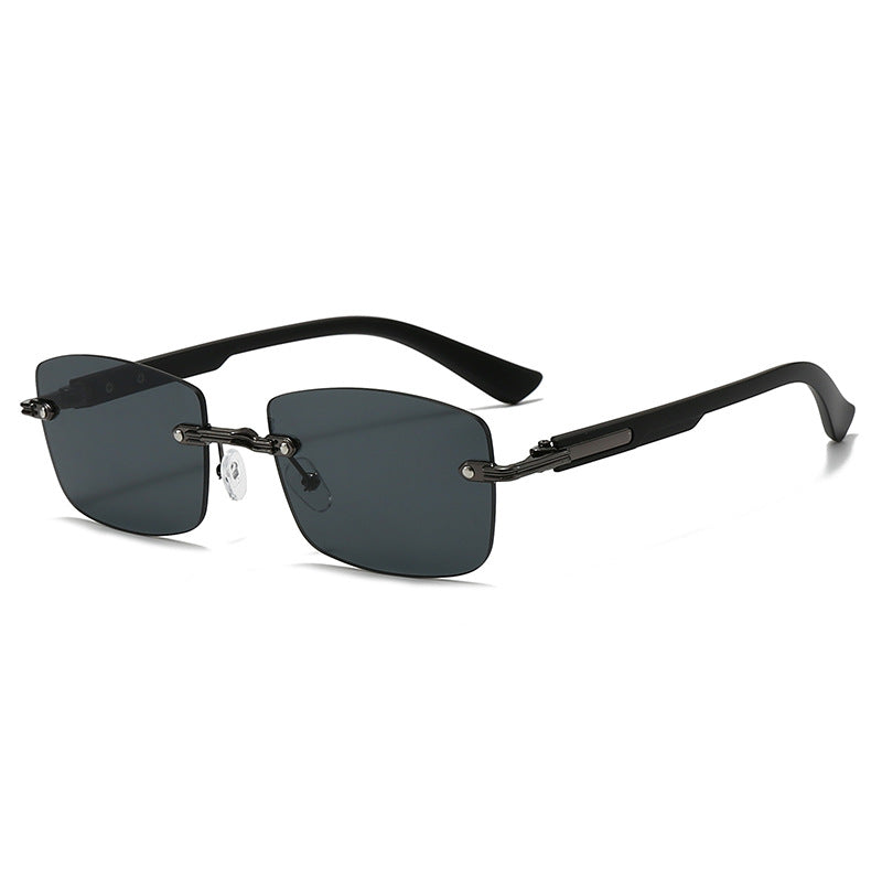Damen modische quadratische Sonnenbrille mit eleganten Holzakzenten Karnz