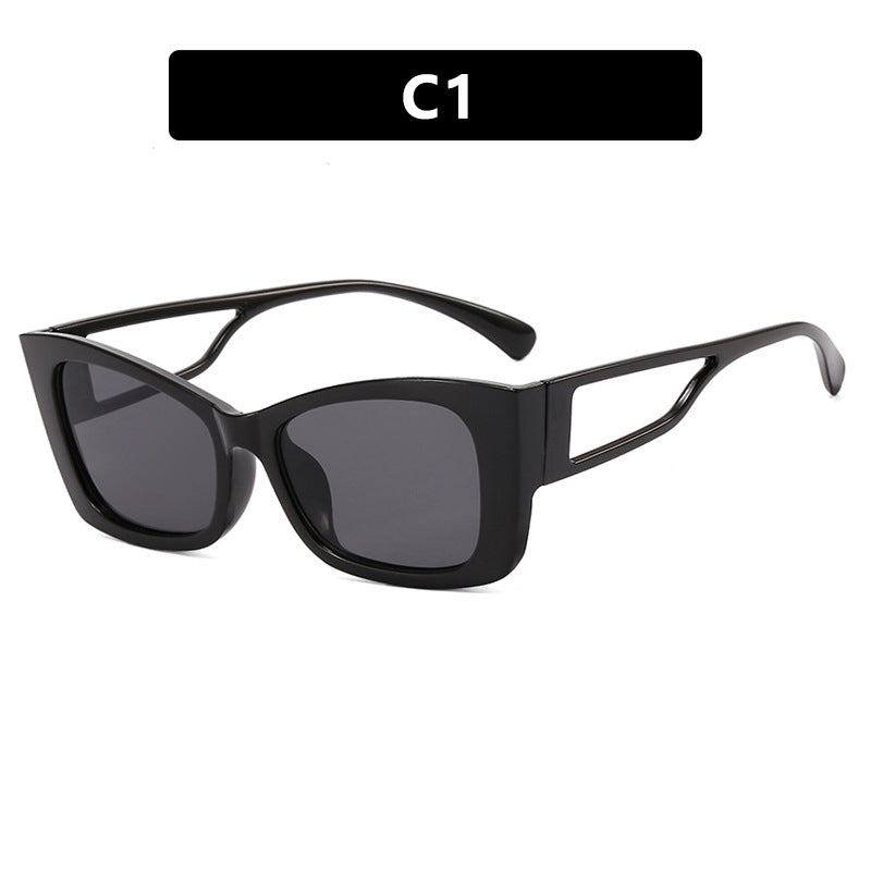Damen modische Katzenaugen-Sonnenbrille mit stilvollem Rahmen und UV-Schutz Karnz