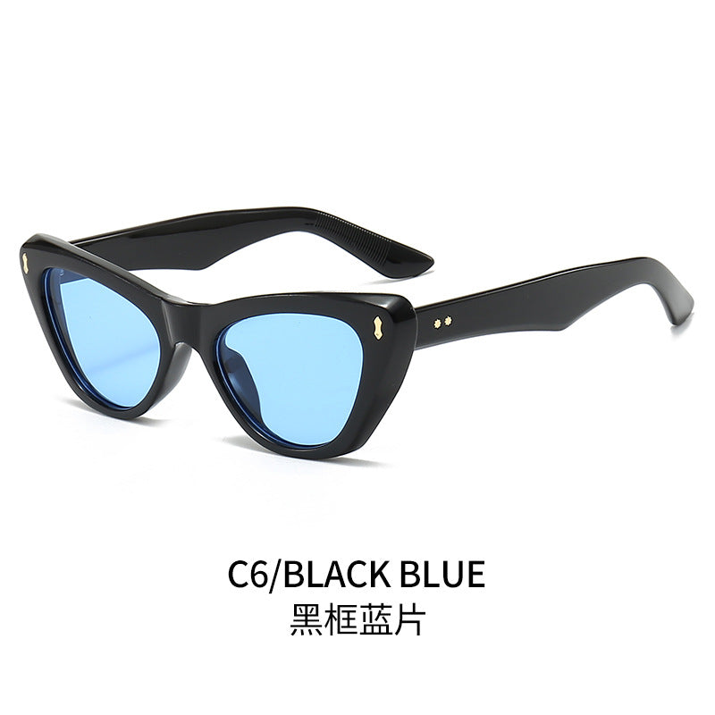 Damen Cat-Eye Sonnenbrille mit eleganten akzentuierten Rahmen Karnz