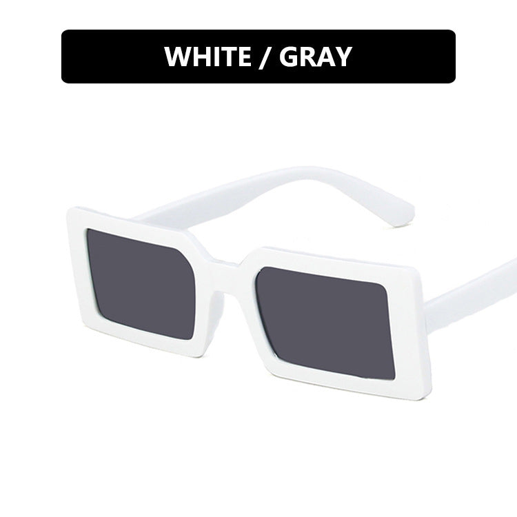 Damen quadratische Sonnenbrille mit modernem, breitem Rahmen und schützendem UV-Filter Karnz