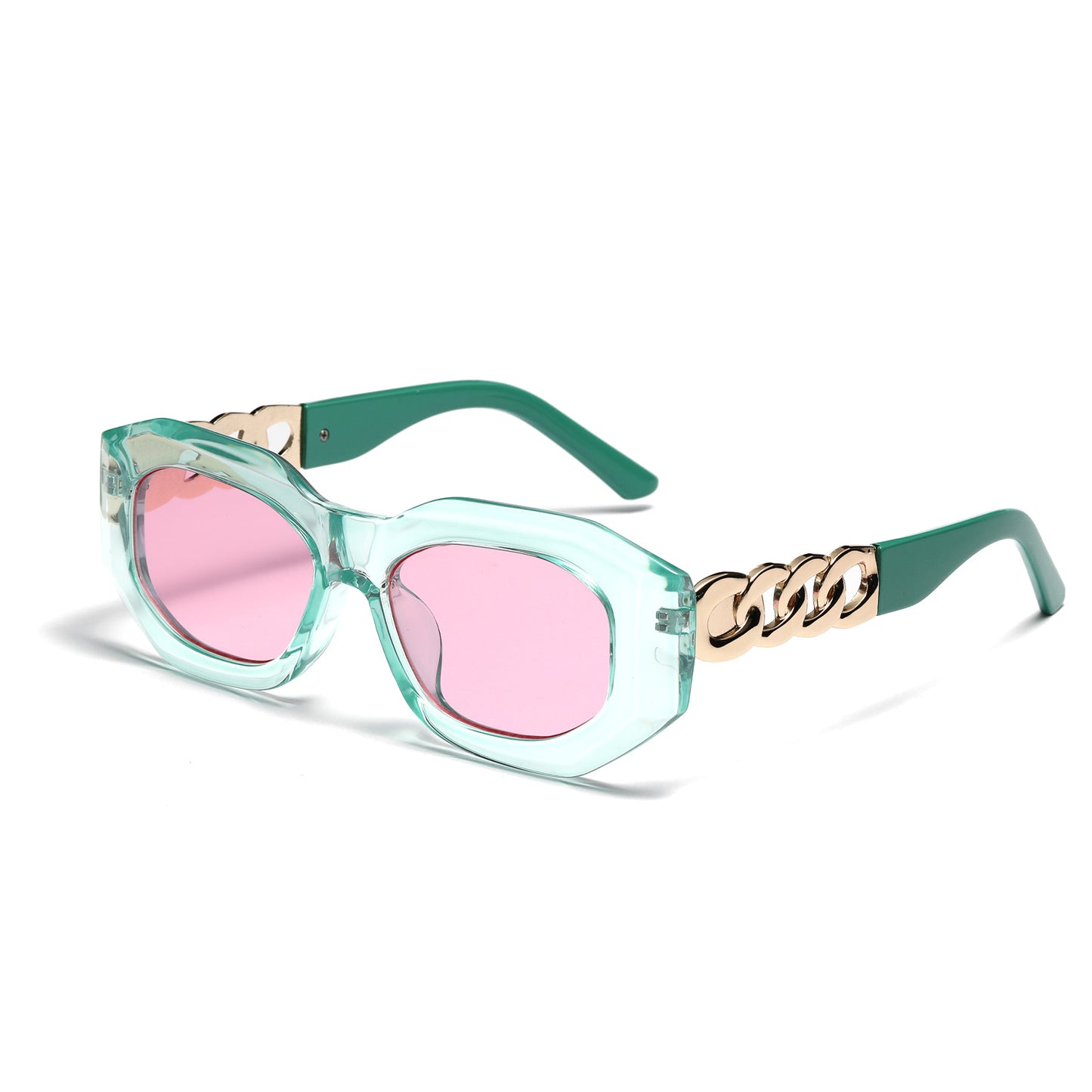 Damen modische Sonnenbrille mit luxuriösem Kettenrahmen Karnz