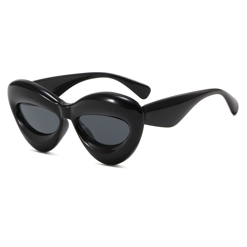 Damen Cat-Eye Sonnenbrille mit innovativem Kunststoffrahmen Karnz