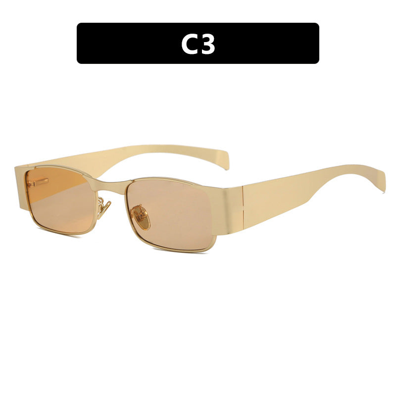 Damen modische rechteckige Sonnenbrille mit eleganten Gläsern Karnz