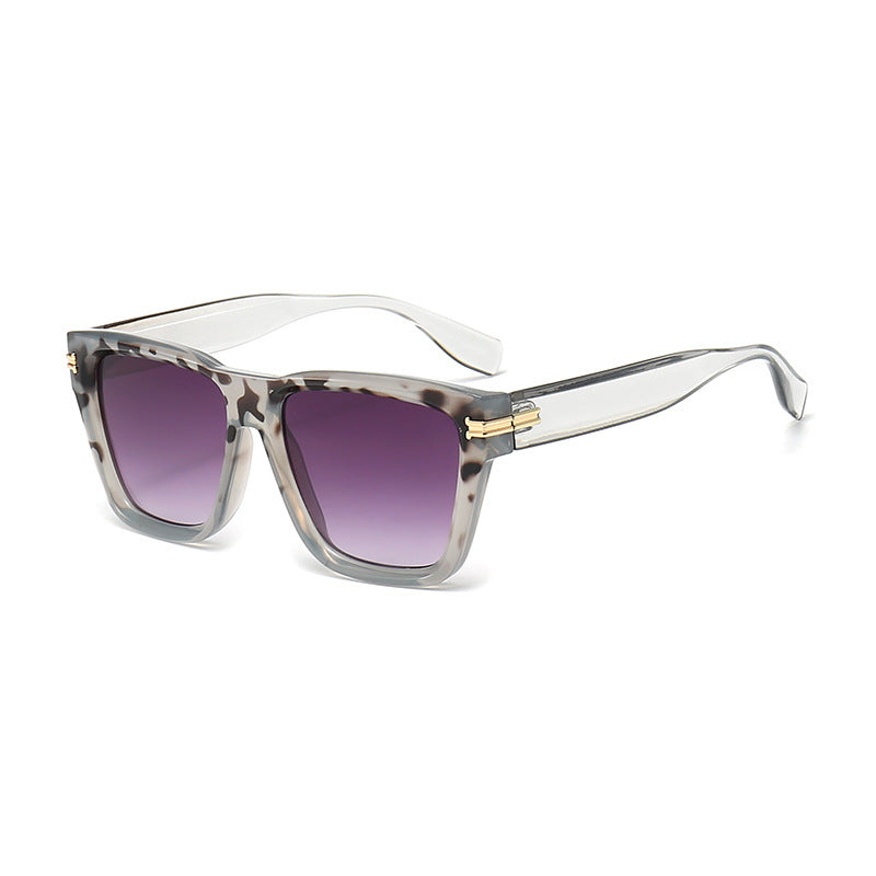Damen Moderne Quadrat-Sonnenbrille mit exklusiven Akzenten Karnz