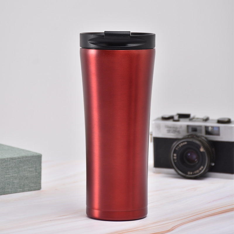 Damen eleganter Isolierkaffee-Becher mit praktischem Deckel Karnz