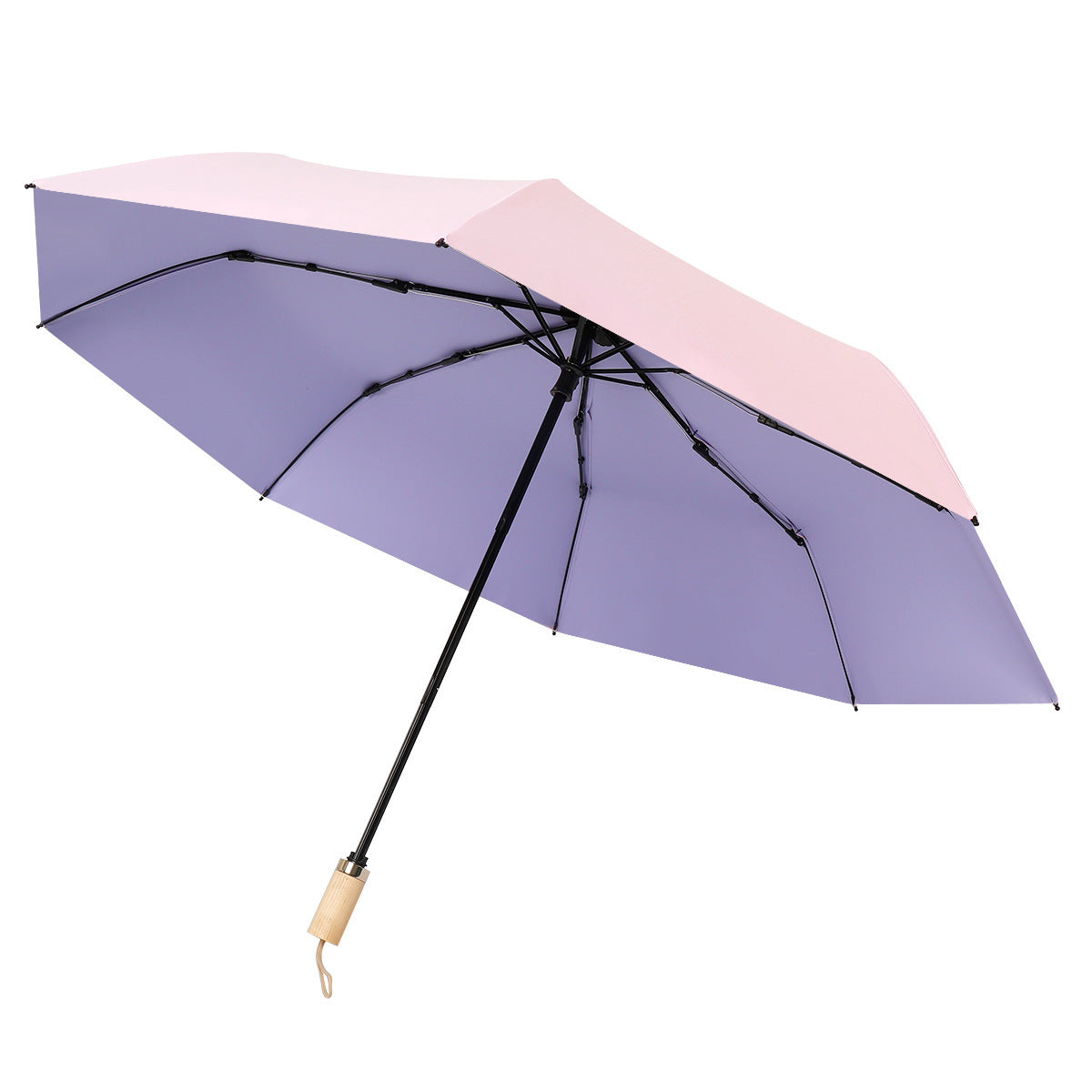 Damen stilvoller Tragbarer Faltregenschirm mit elegantem Design Karnz