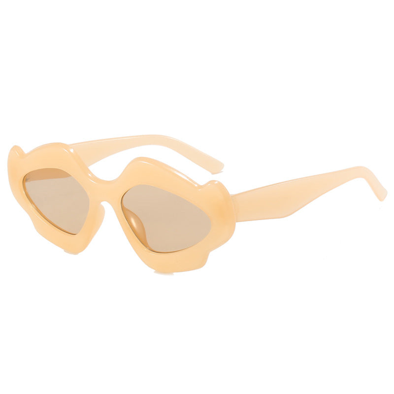 Damen kreative Oversized-Sonnenbrille im zeitgenössischen Design Karnz