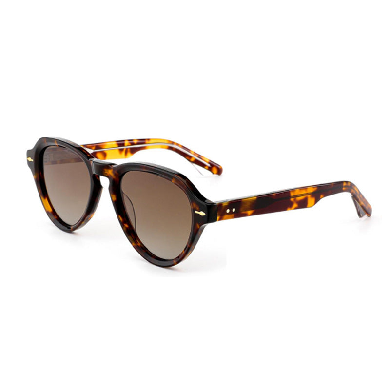 Damen modische Sonnenbrille im eleganten, runden Design mit polarisierten Gläsern Karnz