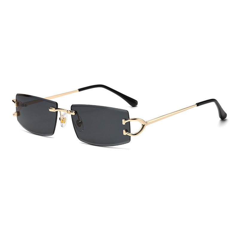 Damen Elegante Minimalistische Sonnenbrille mit einzigartigen Metalldetails Karnz