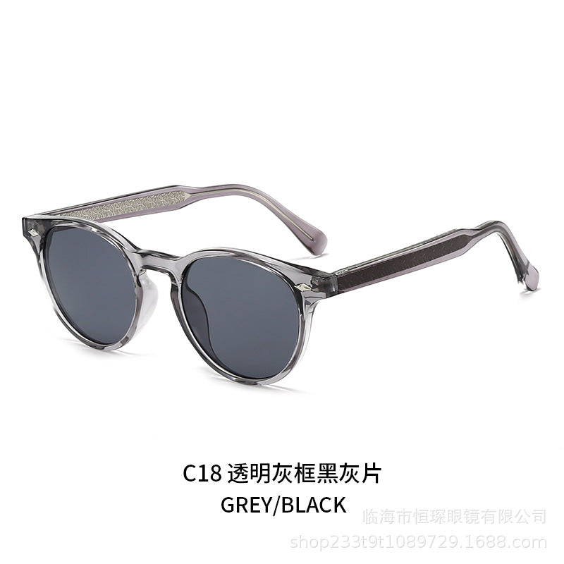 Damen runde Sonnenbrille im stilvollen Retro-Design Karnz