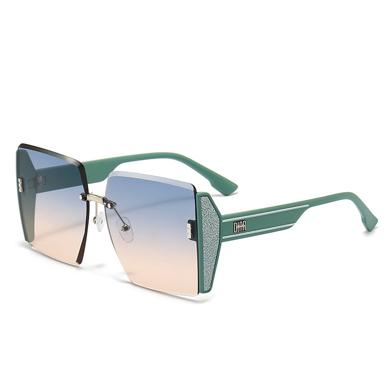 Damen geometrische Fashion-Sonnenbrille Karnz