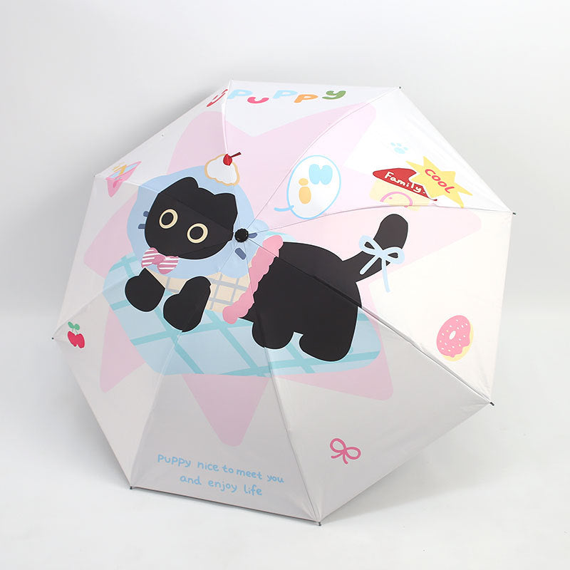 Damen farbenfroher Design-Regenschirm Karnz