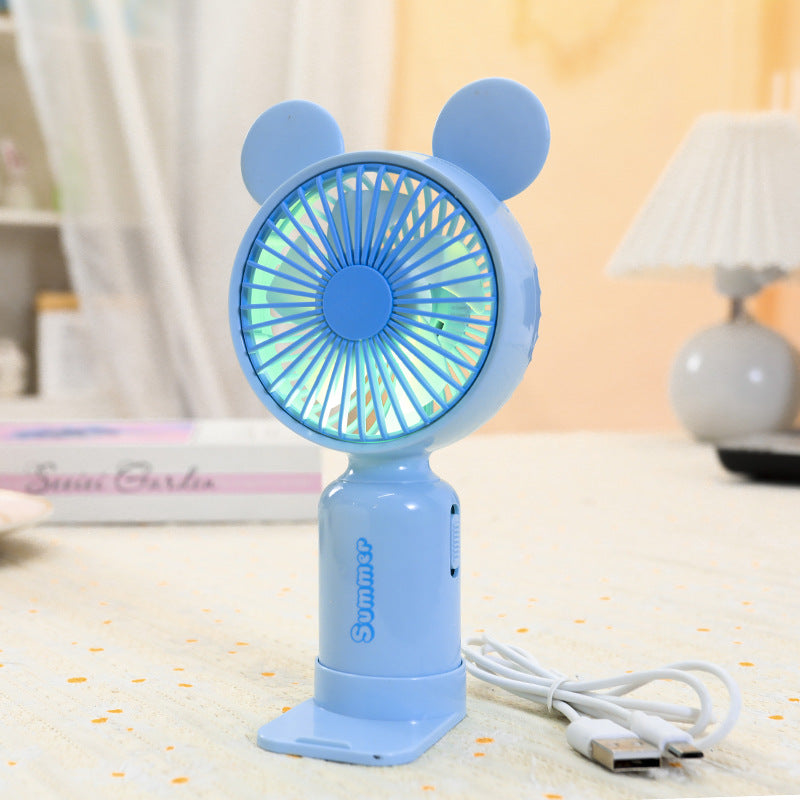 Damen Tragbarer LED-Handventilator im kreativen Tierdesign Karnz