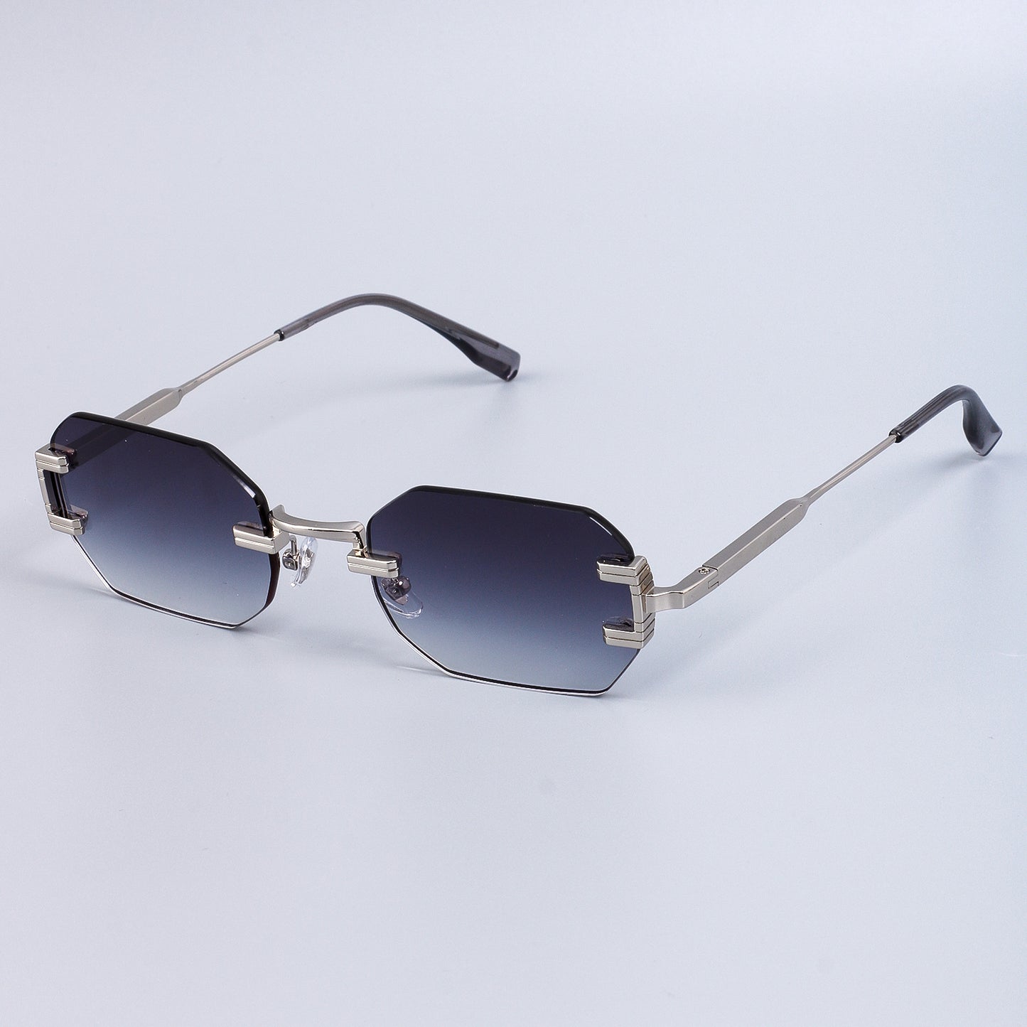 Damen Designer Sonnenbrille im modernen, sechseckigen Stil Karnz